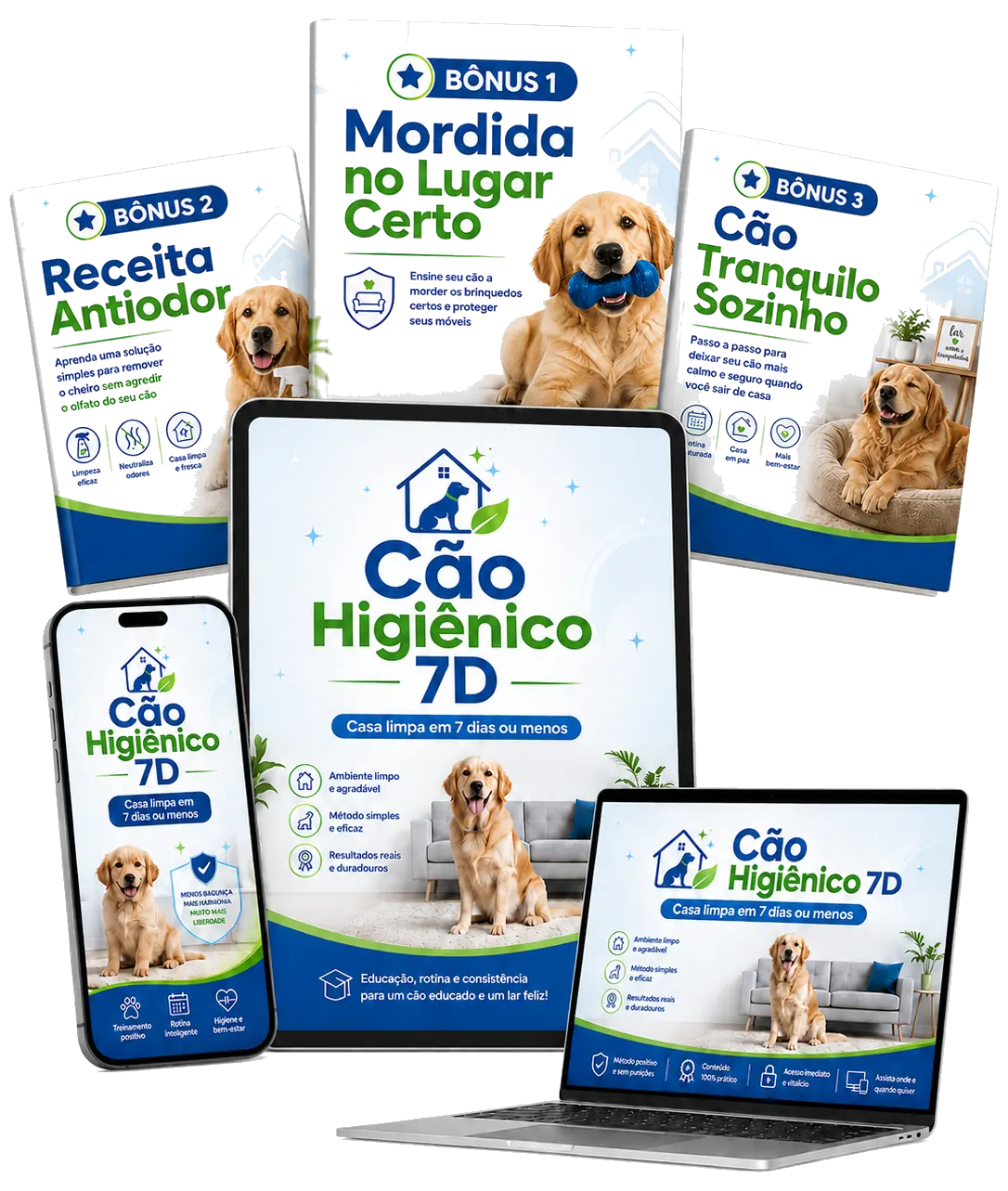 Mockup do Cão Higiênico 7D com bônus
